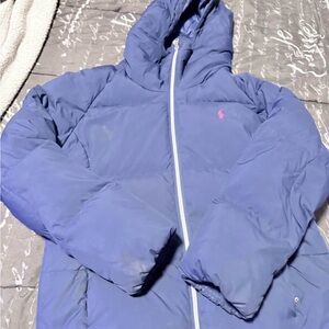 Polo by Ralph Lauren Navy Hooded Puffer Jacket